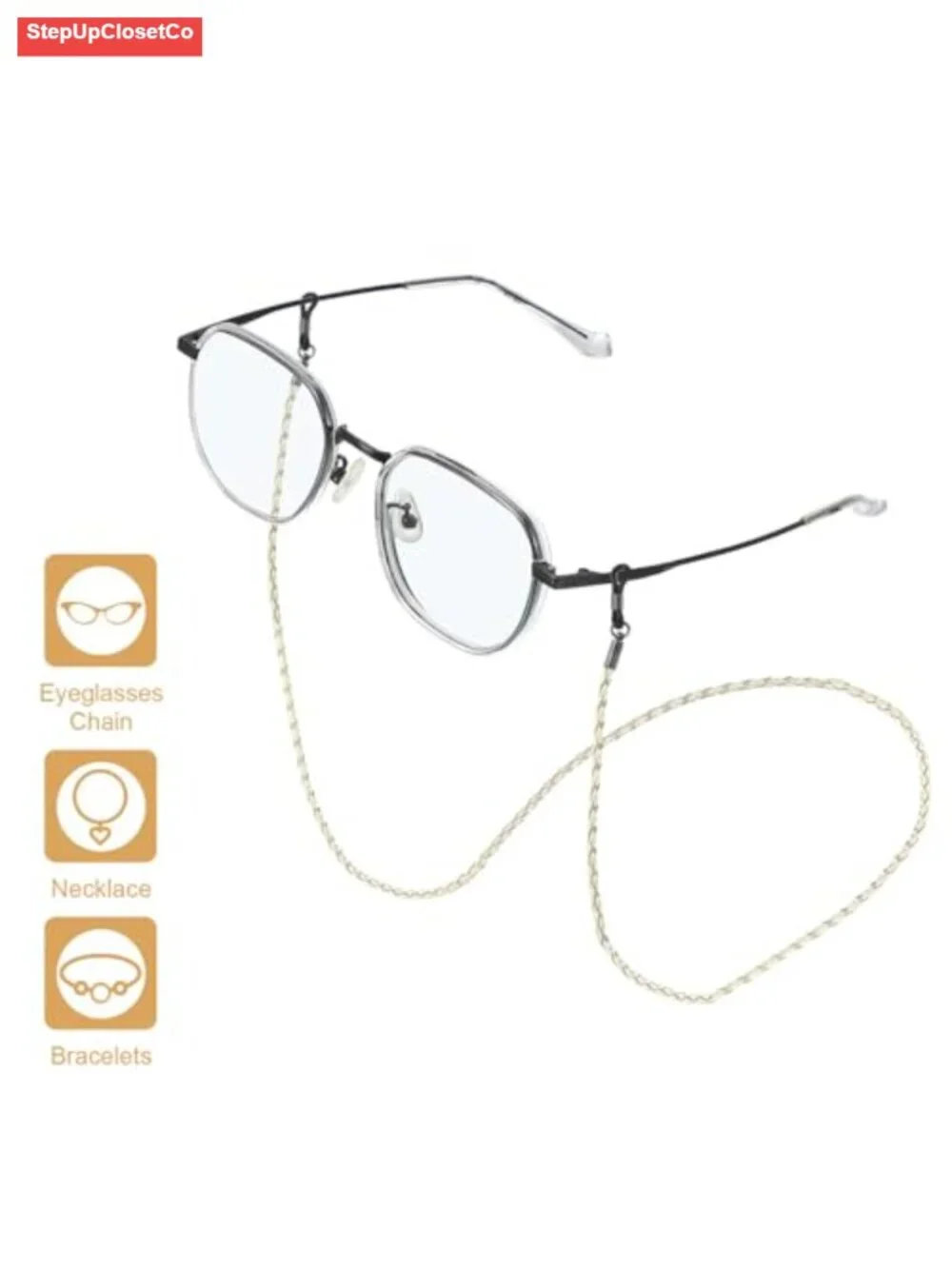 Leather Eyeglass Strap Chain for Women Men Sunglasses Lanyards Anti-lost